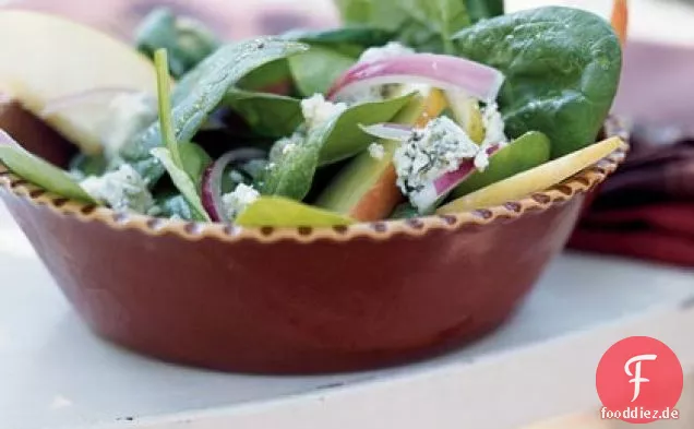 Herbst Apfel-Spinat-Salat