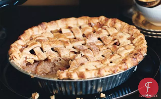 Gitter Apfelkuchen mit mexikanischem braunem Zucker