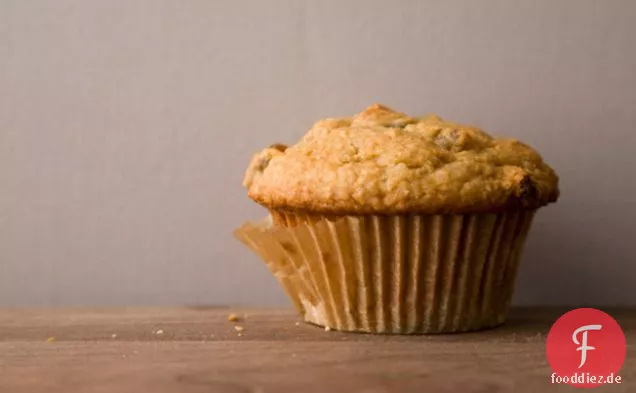 Goldene Rosinen Haferkleie Muffins