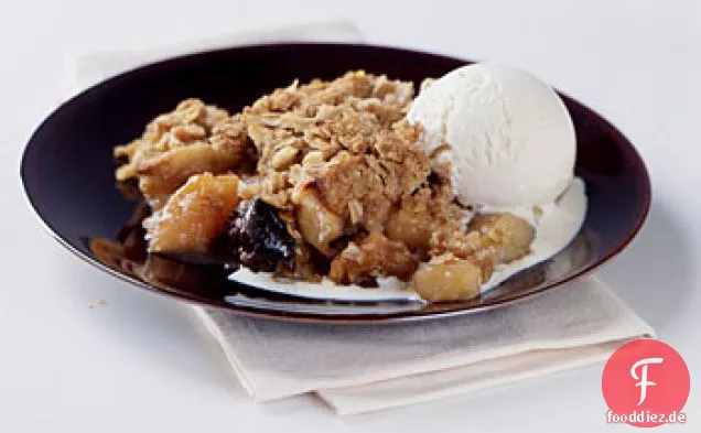 Äpfel, Pflaume und Brandy knackig
