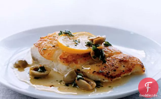 Fischfilets mit Oliven und Oregano