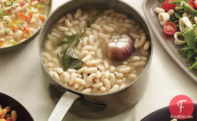 Cannellini-Bohnen mit Knoblauch und Salbei