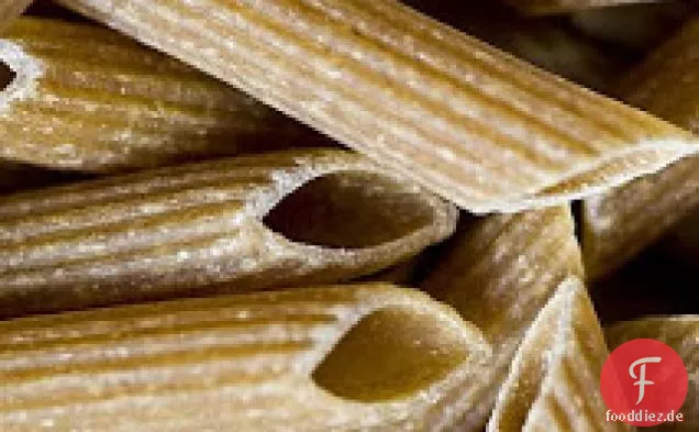 Feta, Pilz und Spinat Penne
