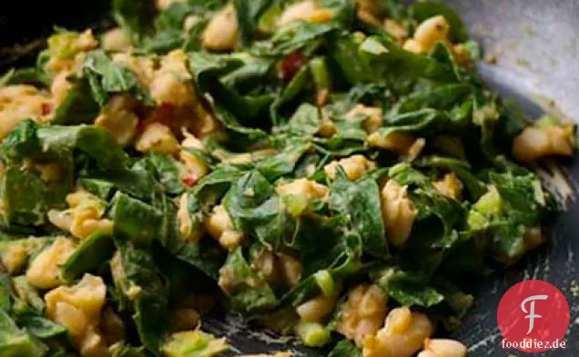 Cannellini Bean Mash W/ Spinat