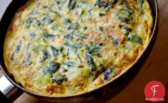 Einfache Spinat & Ricotta Frittata