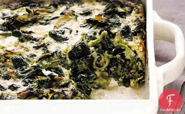 Gebackener Spinat und Gruyère