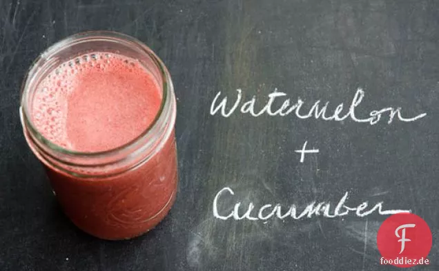 Frische Wassermelone und Gurkensaft