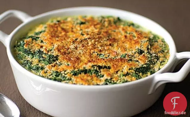 Sahne-Spinat-Gratin