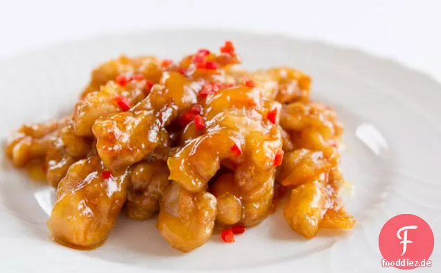 Orange Huhn