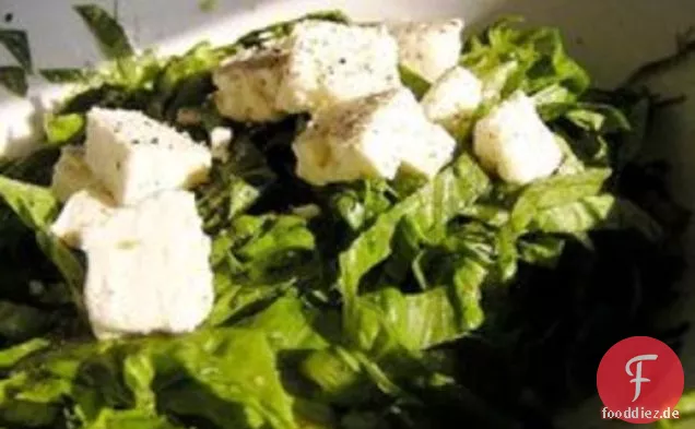 Abendessen heute Abend: Geschredderter Romaine-Salat