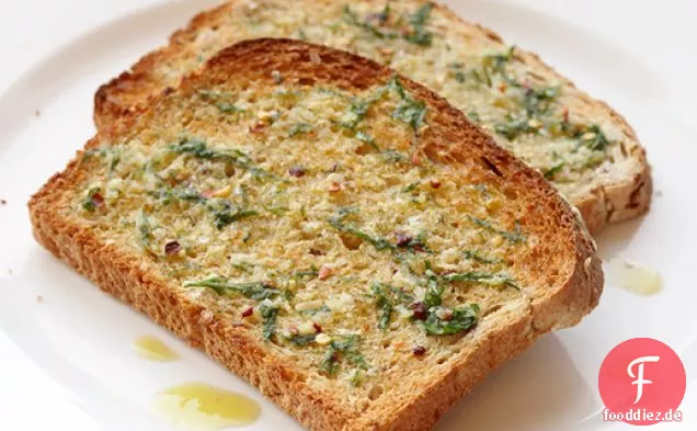 - Vegan: Frühstück-Knoblauch-Toast