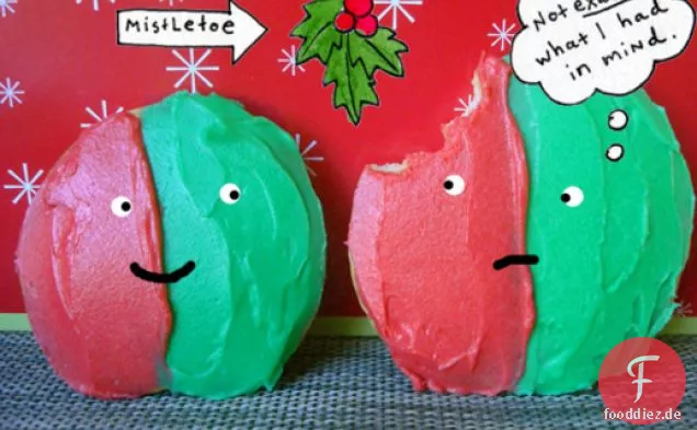 Cakespy: Rote und grüne Weihnachtsplätzchen