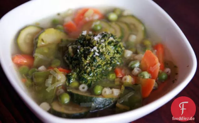 Abendessen heute Abend: Genovese Minestrone