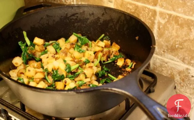 Spinat Hash Browns