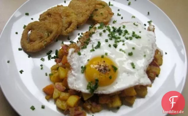 Sonntagsbrunch: Kürbis, Pancetta und Kartoffelhasch