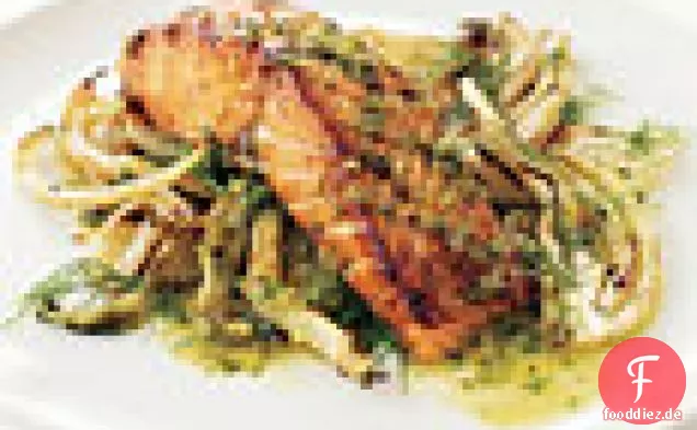 Lachs mit Fenchel und Pernod