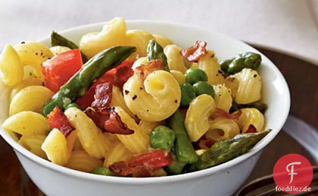 Frühling Gemüse-Carbonara