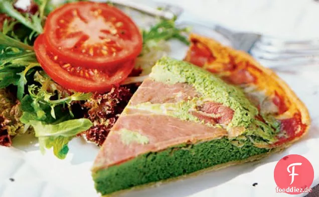 Schinken und Spinat, Torta