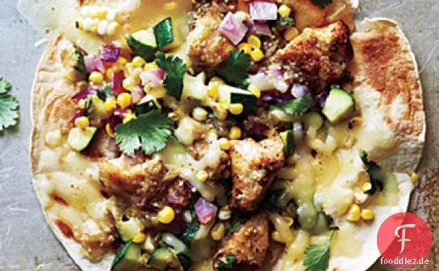 Huhn & Sommer Gemüse Tostadas