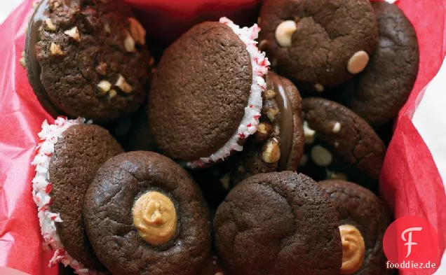 Schokolade Pfefferminz Patty Cookies