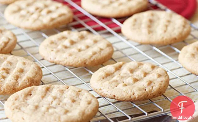Einfachste Erdnussbutter Cookies