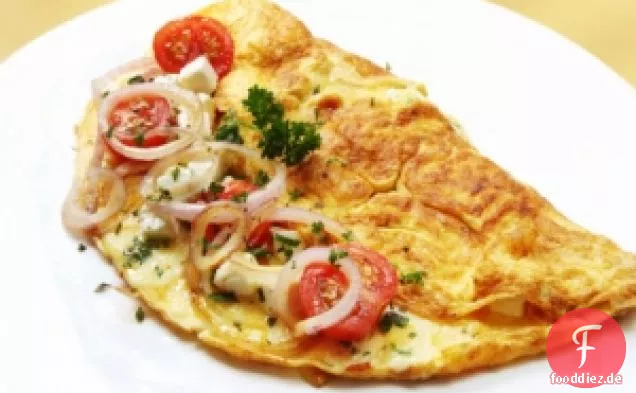 Tomaten, Spinat Und Feta Omelett