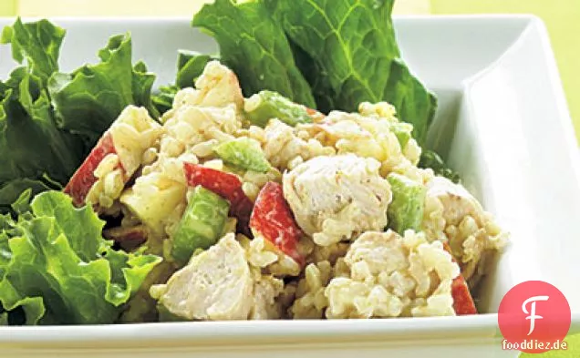 Curry-Huhn-Reis-Salat