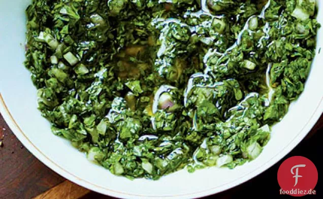 Petersilie-Minze-Salsa-Verde