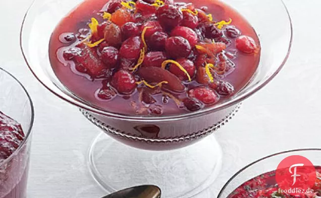 Scharf-würziges Cranberry-Birnen-Chutney