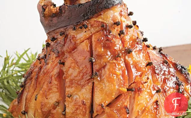 Dijon-Marmelade-Glasierter Gebackener Schinken