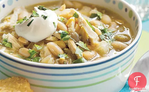 Weiße Bohnen und Huhn Chili