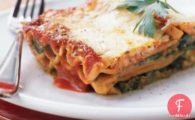 Cremige Spinat-Lasagne
