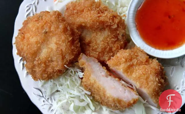 Thailändische Garnelenkuchen mit süßer Chilisauce