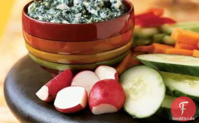 Persischer Spinat-Joghurt-Dip (Borani Esfanaj)