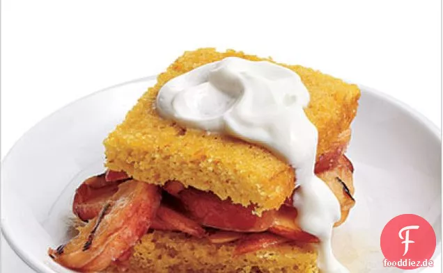 Kandierte Pfirsich Shortcakes