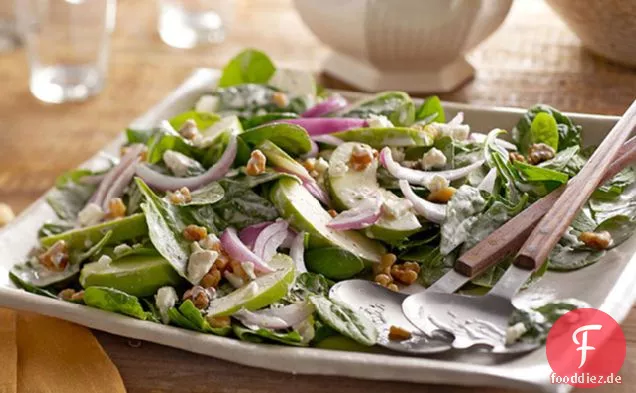 Apfel-Walnuss-Spinat-Salat