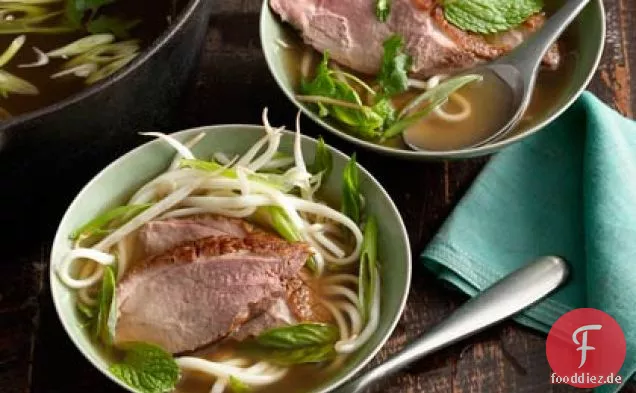 Ente und Nudelsuppe