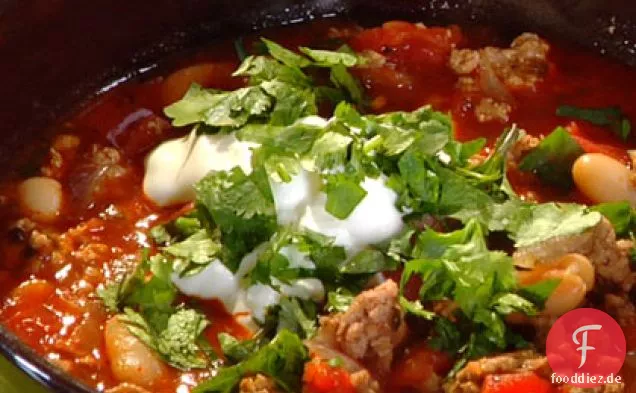 Truthahn und Bohnen-Chili