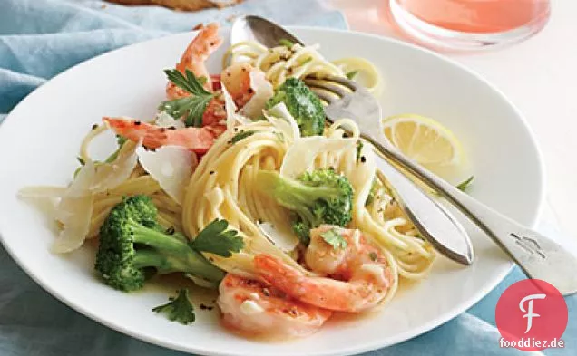 Garnelen-und Brokkoli Scampi