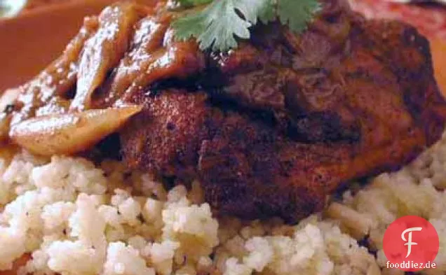 Marokkanisches Huhn mit Mandel-Couscous