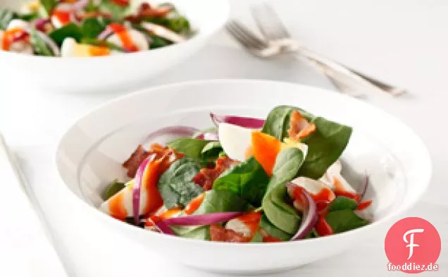 Warmer Spinatsalat