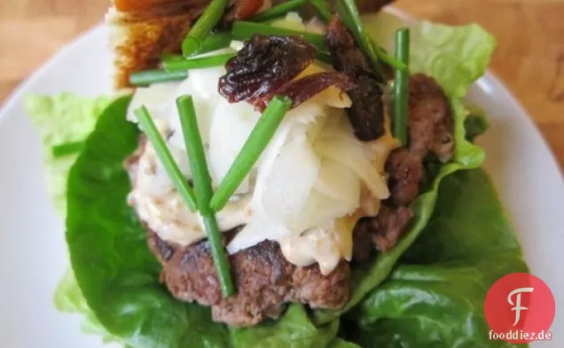 Entenburger mit eingelegtem Fenchel und Pflaumenmayonnaise