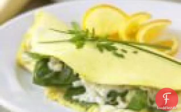 Spinat Und Spargel Omelett