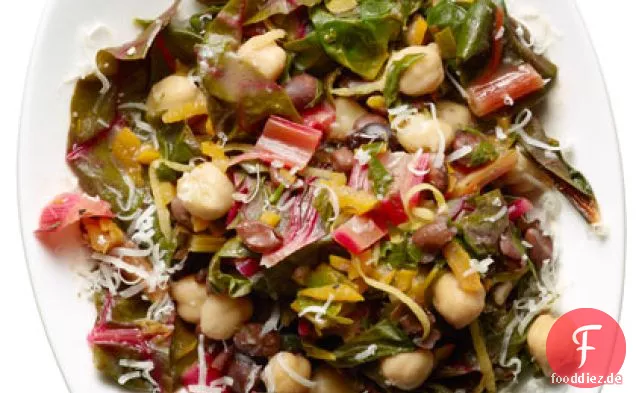 Warmer Zwei-Bohnen-Mangold-Salat