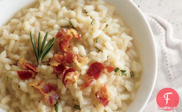 Pancetta Risotto mit Trüffelöl
