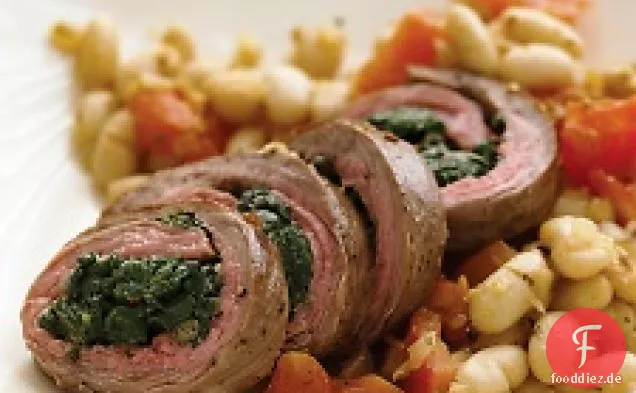 Spinat-gefülltes Flankensteak