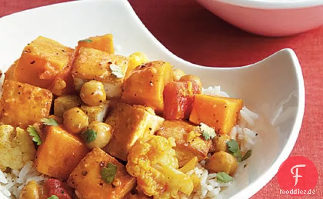 Tofu und Kichererbsen-Curry