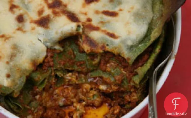 Anna Nannis gebackene Spinat-Lasagne
