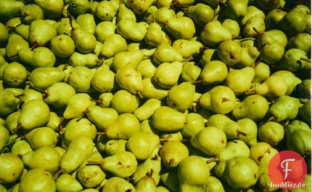 Bartlett Birne und grüner Bohnensalat