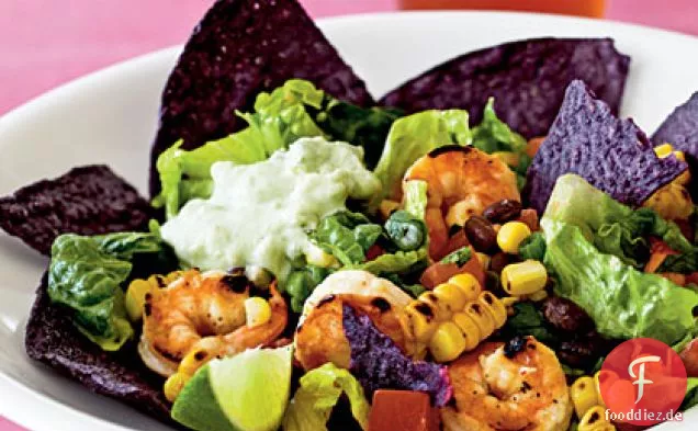 Shrimp-Taco-Salat im südwestlichen Stil